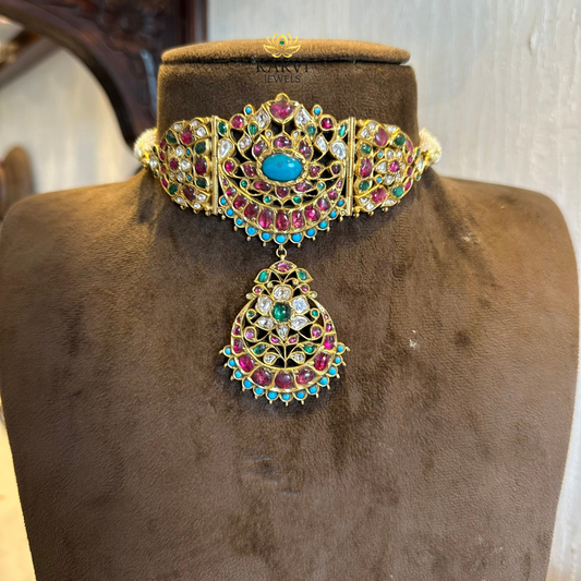 22kt Gold Jadau Choker with