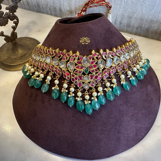 22kt Gold Polki Choker