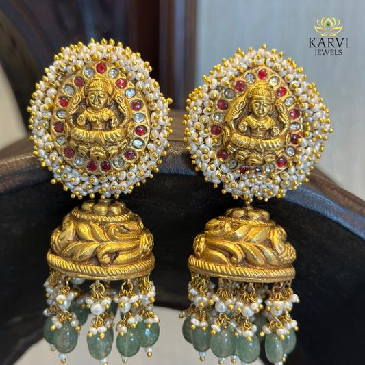22kt Gold Goddess Lakshmi Earrings