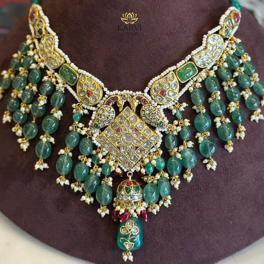 22kt Gold Polki Diamond Heritage Necklace